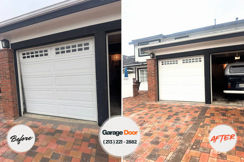 Before and after: garage door repair St. Matthews, KY